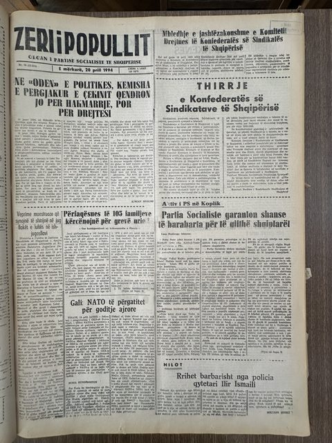 Zëri i Popullit 1994-04-20
